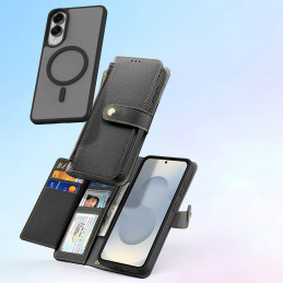 „Dux Ducis Lava“ dėklas su „MagSafe“ apsauga, skirtas „Samsung Galaxy S25 Edge“ – juodas