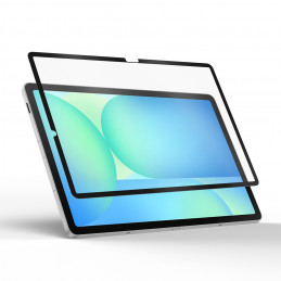 „Dux Ducis Naad“ popierinis matinis ekrano apsauginis dėklas, skirtas „Samsung Galaxy Tab S10 FE Plus“ – su juodu rėmeli...