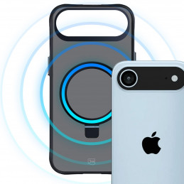 3mk dūminis dėklas su magnetu ir stovu, skirtas „iPhone Air“ – juodas