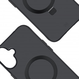 3mk dūminis dėklas su magnetu ir stovu, skirtas iPhone 17 - juodas