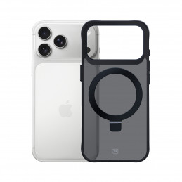 3mk dūminis dėklas su magnetu ir stovu, skirtas iPhone 17 Pro - juodas