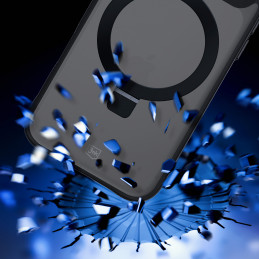 3mk dūminis dėklas su magnetu ir stovu, skirtas iPhone 17 Pro - juodas