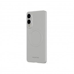 NUOSTABUS minimalaus dizaino oro dėklas su magnetiniu žiedu, skirtas „Samsung Galaxy S25 Edge“ – pilkas