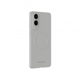 NUOSTABUS minimalaus dizaino oro dėklas su magnetiniu žiedu, skirtas „Samsung Galaxy S25 Edge“ – pilkas