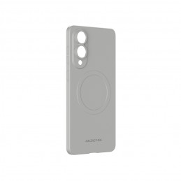 NUOSTABUS minimalaus dizaino oro dėklas su magnetiniu žiedu, skirtas „Samsung Galaxy S25 Edge“ – pilkas