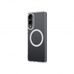 NUOSTABUS minimalaus dizaino dėklas su magnetiniu žiedu, skirtas „Samsung Galaxy S25 Edge“ – skaidrus.