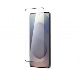 NUOSTABUS „Radix Full Glass“ grūdintas stiklas su juodu rėmeliu, skirtas „Samsung S25 Edge“.