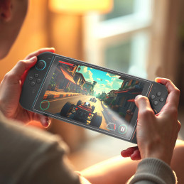 NUOSTABUS „Radix Full Glass“ grūdintas stiklas, skirtas „Nintendo Switch 2“ (2 vnt.)