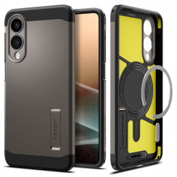 „Spigen Tough Armor MagSafe“ dėklas, skirtas „Samsung Galaxy S25 Edge“ – pilkas/ juodas