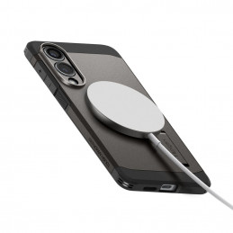 „Spigen Tough Armor MagSafe“ dėklas, skirtas „Samsung Galaxy S25 Edge“ – pilkas/ juodas