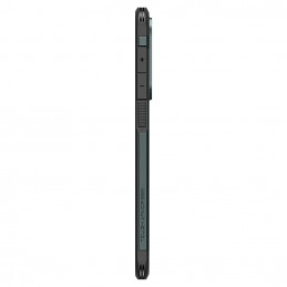 „Spigen Tough Armor MagSafe“ dėklas, skirtas „Samsung Galaxy S25 Edge“ – žalias ir juodas