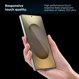 „Tech-Protect Quick Set+“ grūdintas stiklas, skirtas „Samsung Galaxy S25 Ultra“ – skaidrus