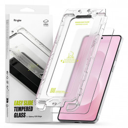 „Ringke Easy Slide“ grūdinto stiklo 2 vnt. pakuotė, skirta „Samsung Galaxy S25 Edge“ – skaidrus