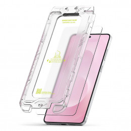 „Ringke Easy Slide“ grūdinto stiklo 2 vnt. pakuotė, skirta „Samsung Galaxy S25 Edge“ – skaidrus