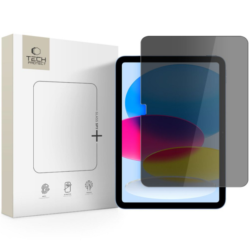 „Tech-Protect Glass Spy+“ privatumo stiklas, skirtas „iPad 10.9“ (2022 m.) / „iPad 11“ (2025 m.)