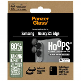 „PanzerGlass Hoops“ objektyvo apsauga, skirta „Samsung Galaxy S25 Edge“ – juoda