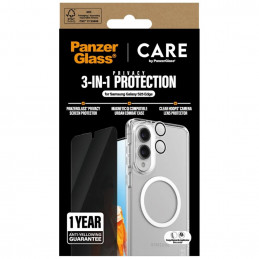 „CARE by PanzerGlass“ flagmaninis 3in1 dėklas + privatumo stiklas + objektyvas, skirtas „Samsung Galaxy S25 Edge“ – skai...
