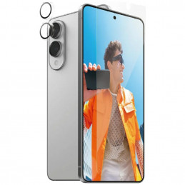 „PanzerGlass Hoops+UWF 2in1“ apsauginis stiklas ir objektyvas, skirtas „Samsung Galaxy S25 Edge“ – skaidrus