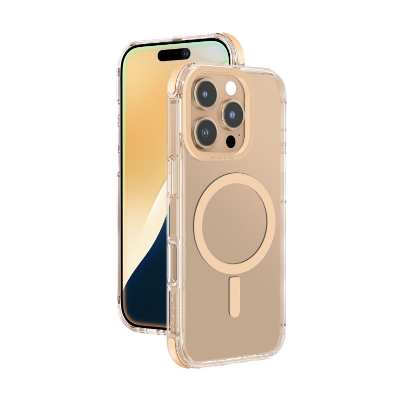 NUOSTABUS „Omni Mag“ dėklas, skirtas „iPhone 16 Pro Max“ – rožinio aukso spalvos