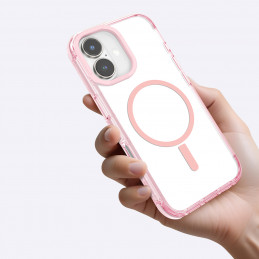 NUOSTABUS „Omni Mag“ dėklas, skirtas „iPhone 16 Plus“ – tamsiai rožinis
