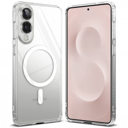 „Ringke Fusion“ magnetinis „MagSafe“ dėklas, skirtas „Samsung Galaxy S25 Edge“ – skaidrus