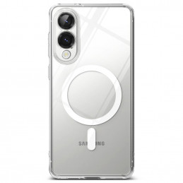 „Ringke Fusion“ magnetinis „MagSafe“ dėklas, skirtas „Samsung Galaxy S25 Edge“ – skaidrus