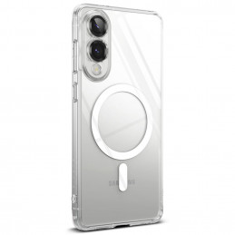 „Ringke Fusion“ magnetinis „MagSafe“ dėklas, skirtas „Samsung Galaxy S25 Edge“ – skaidrus