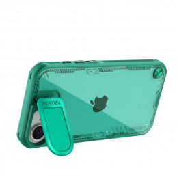 „Nillkin Iceblade Prop“ dėklas su objektyvo dangteliu ir stovu, skirtas „iPhone 16e“ – žalias