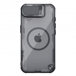 „Nillkin Iceblade Prop“ magnetinis dėklas su objektyvo dangteliu ir stovu, skirtas „iPhone 16e“ – juodas