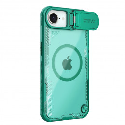 „Nillkin Iceblade Prop“ magnetinis dėklas su kameros dangteliu ir stovu, skirtas „iPhone 16e“ – žalias