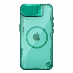 „Nillkin Iceblade Prop“ magnetinis dėklas su kameros dangteliu ir stovu, skirtas „iPhone 16e“ – žalias