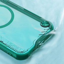 „Nillkin Iceblade Prop“ magnetinis dėklas su kameros dangteliu ir stovu, skirtas „iPhone 16e“ – žalias