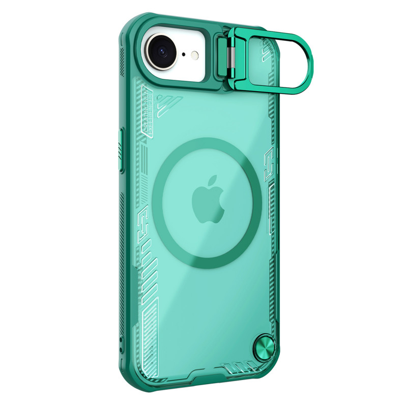 „Nillkin Iceblade Prop“ magnetinis dėklas su stovu, skirtas „iPhone 16e“ – žalias