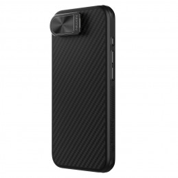 „Nillkin CarboProp“ magnetinis dėklas su kameros dangteliu ir stovu, skirtas „iPhone 16e“ – juodas