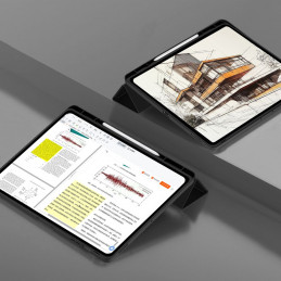 „TechProtect SmartCase“ rašiklio dėklas, skirtas „Samsung Galaxy Tab S10 FE+ 13.1 X620 / X626B“ – juodas