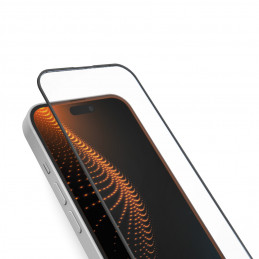 SBS grūdintas stiklas su D3O technologija ir aplikatoriumi, skirtas „iPhone 16 Plus“ / „iPhone 15 Plus“.