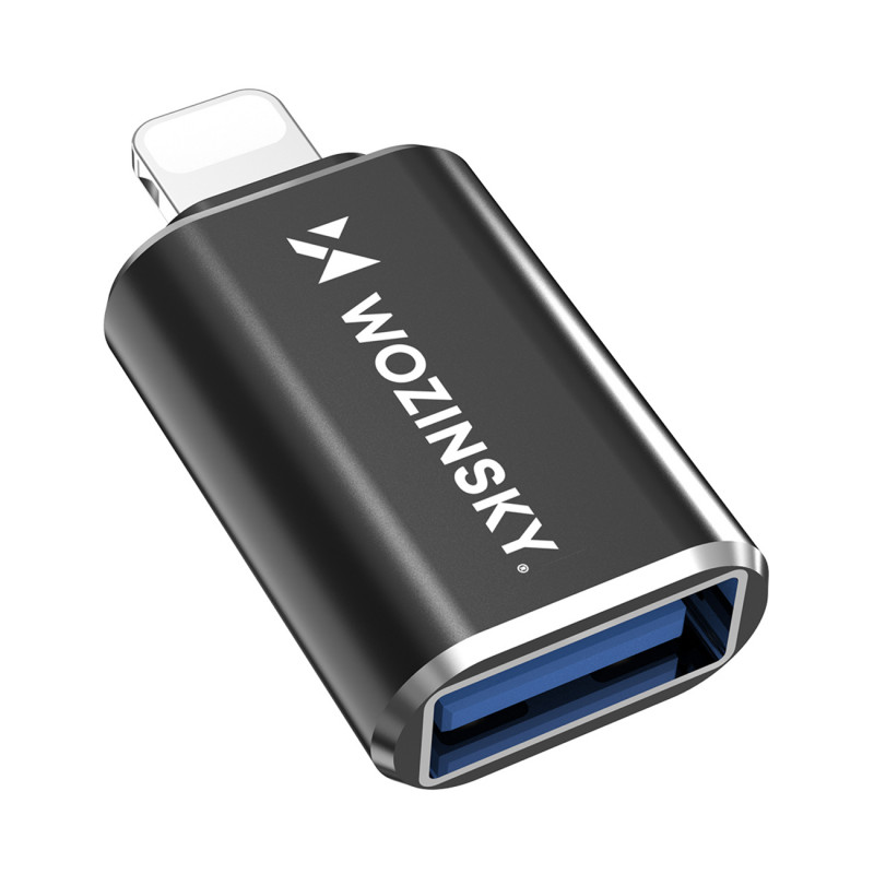 „Wozinsky WALA-01 Lightning“ į USB-A OTG adapteris – juodas
