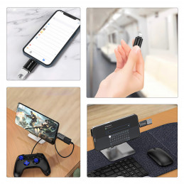 „Wozinsky WALA-01 Lightning“ į USB-A OTG adapteris – juodas