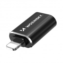 „Wozinsky WALA-01 Lightning“ į USB-A OTG adapteris – juodas