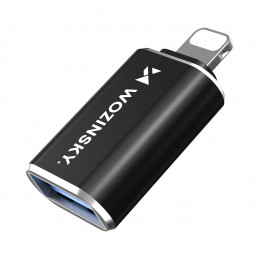 „Wozinsky WALA-01 Lightning“ į USB-A OTG adapteris – juodas