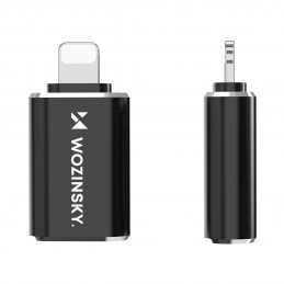 „Wozinsky WALA-01 Lightning“ į USB-A OTG adapteris – juodas
