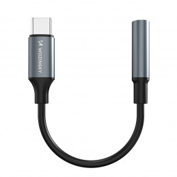 „Wozinsky WACM-01“ USB-C adapteris – 3,5 mm mini lizdas – juodas