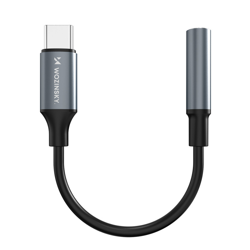 „Wozinsky WACM-01“ USB-C adapteris – 3,5 mm mini lizdas – juodas
