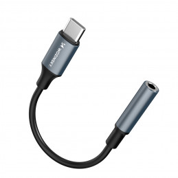 „Wozinsky WACM-01“ USB-C adapteris – 3,5 mm mini lizdas – juodas