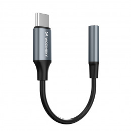 „Wozinsky WACM-01“ USB-C adapteris – 3,5 mm mini lizdas – juodas