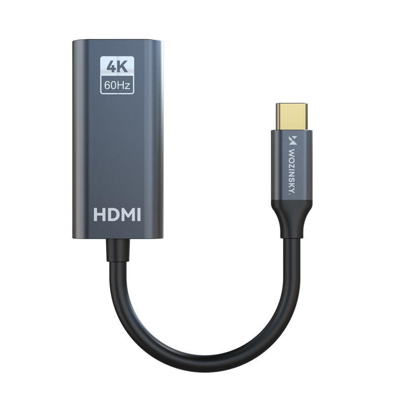 „Wozinsky WACH-01“ USB-C – HDMI 4K 60Hz adapteris – juodas