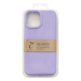 Eco Case dėklas iPhone 12 Pro Max silikoniniu dangteliu telefono dėklu violetinis