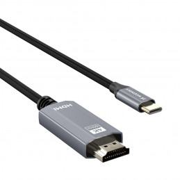„Wozinsky WCCH-01“ USB-C - HDMI 4K 60Hz kabelis 1,8 m - juodas