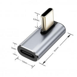 „Tech-Protect Ultraboost AA03“ USB-C kampinis adapteris – pilkas