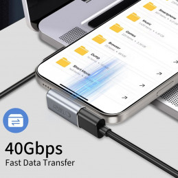 „Tech-Protect Ultraboost AA03“ USB-C kampinis adapteris – pilkas
